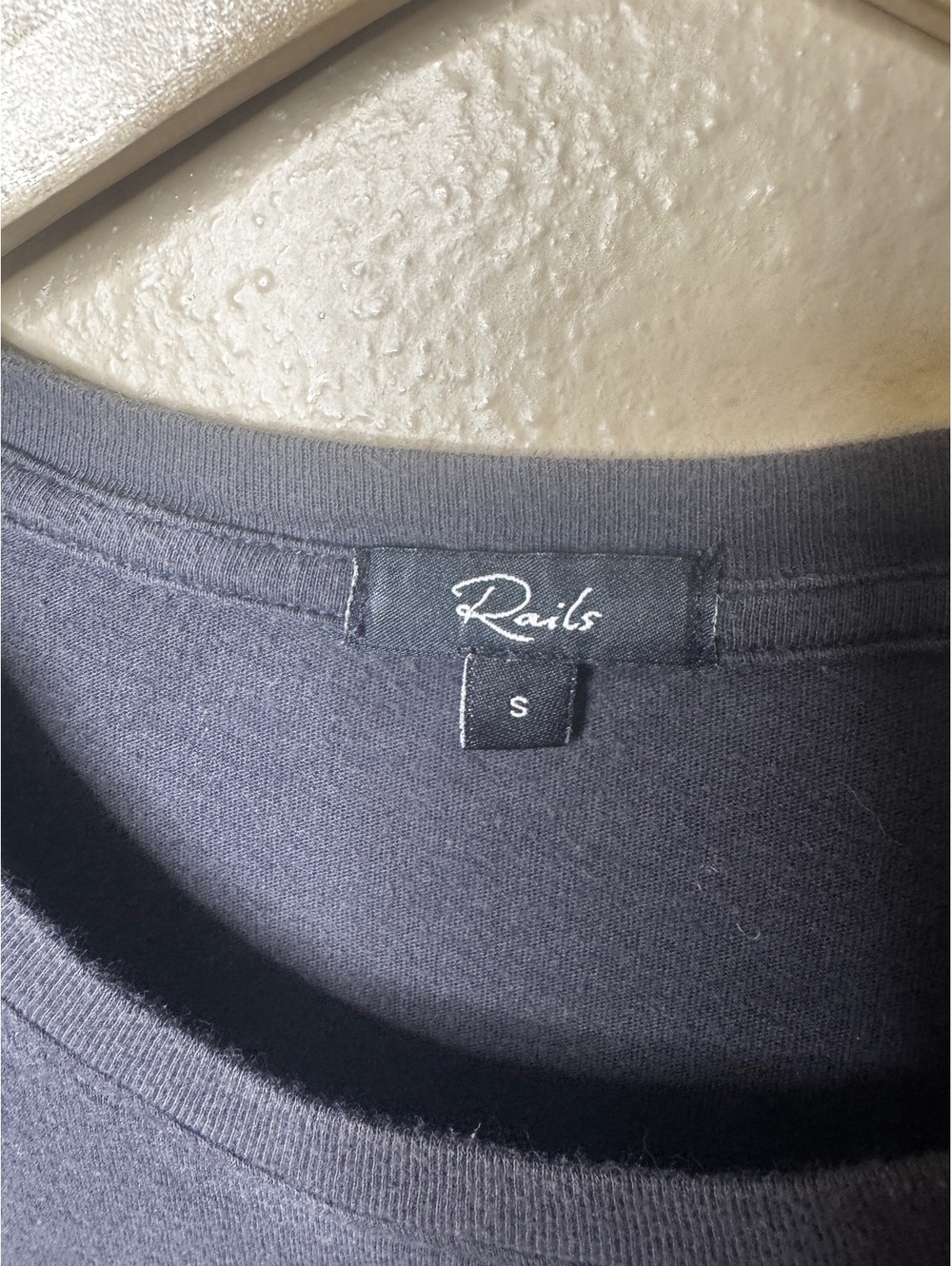 Rails Edie Cotton Dress Women's Small Black Short Sleeve Side Tie - Picture 3 of 8